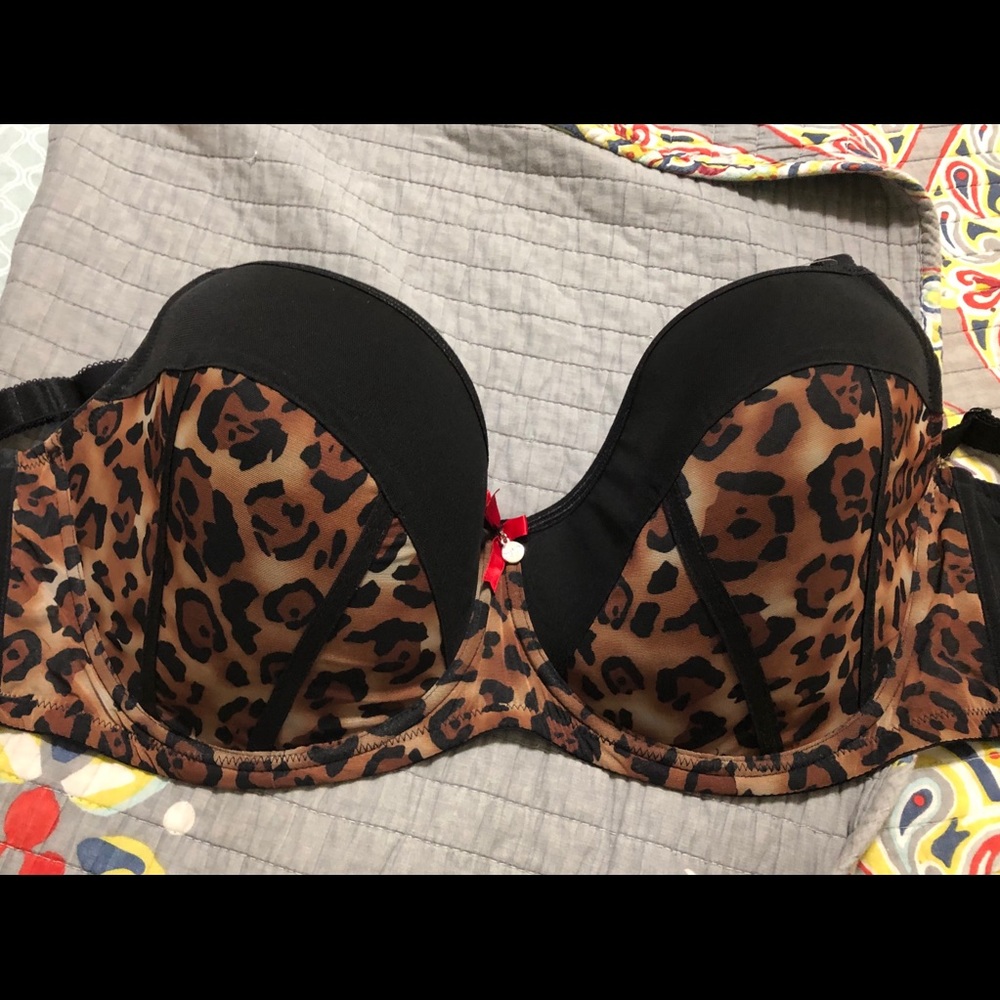 Parfait Bra 40G leopard print & black